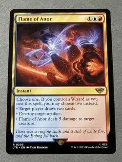 Magic: The Gathering Flame of Anor Instant Universes Beyond Rare 203 EN - Image 1
