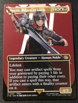 Noctis, Prince Of Lucis - Borderless - FIN - MTG - EN - NM - 0401 - Image 1