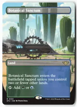 Botanical Sanctum (Borderless) - Outlaws of Thunder Junction (301) - MTG - Image 1