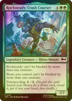 Rocksteady Crash Courser (Foil) 0131 Teenage Mutant Ninja Turtles MTG NM/M - Image 1
