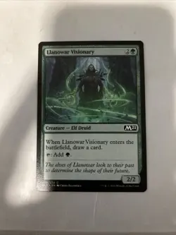 MTG Magic the Gathering Llanowar Visionary (193/470) Core Set 2021 LP - Image 1