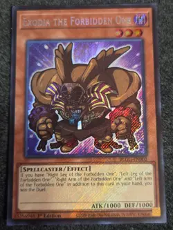 Yugioh Exodia the Forbidden One (Chibi artwork) BLGG-EN002 Secret Rare 1st Ed NM - Image 1