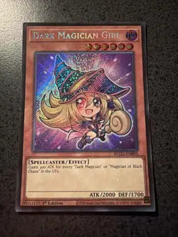 Yugioh Dark Magician Girl (Chibi Artwork) BLGG-EN003 Secret Rare 1st Edition - Image 1
