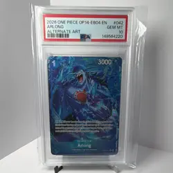Bandai One Piece Arlong Alt Art The Azure Sea's Seven OP14-042 EN PSA 10 - Image 1