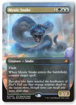 Mystic Snake (Borderless) - Special Guests (35) - MTG - Image 1
