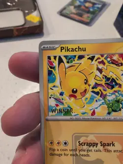 Pokemon TCG Pikachu 2025 World Championship Winner Stamped Promo - Image 2