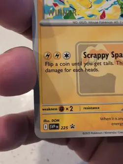 Pokemon TCG Pikachu 2025 World Championship Winner Stamped Promo - Image 5