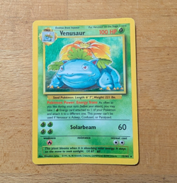 Wizards of the Coast Pokemon TCG Venusaur Base Set Holo Rare 15/102 100 HP Eng - Image 1