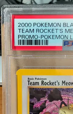 Team Rocket's Meowth - WOTC Black Star Promo #18 - 2000 Pokemon - PSA 9 MINT - Image 2