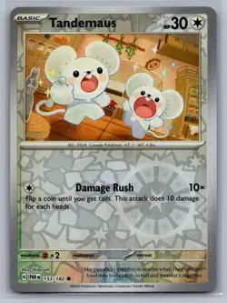 Tandemaus 153/182 Common Paradox Rift Pokemon Reverse Holo Near Mint - Image 1