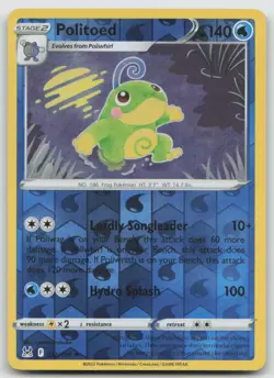 Politoed 032/196 Rare Lost Origin Pokemon Reverse Holo NM - Image 1