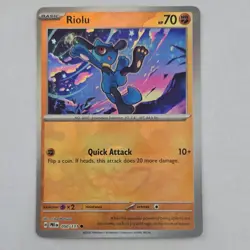 Pokemon TCG - Riolu 050/131 Sv: Prismatic Evolutions (poke Ball Pattern, Holo) - Image 1