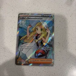Pokemon TCG Lillie’s Determination Mega Evolution 184/132 SAR English NM In Hand - Image 1