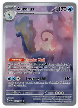 2026 Pokemon: Aurorus illustration rare 092/088 mega evolution: perfect order NM - Image 1