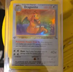 Wizards of the Coast Dragonite 4/62 Fossil Holo Rare 100 HP Pokemon TCG Eng - Image 1