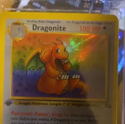 Wizards of the Coast Dragonite 4/62 Fossil Holo Rare 100 HP Pokemon TCG Eng - Image 2