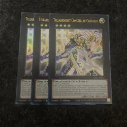 Yu-gi-oh! TCG 3x Tellarknight Constellar Caduceus CYAC-EN045 x3 ULTRA - Image 1