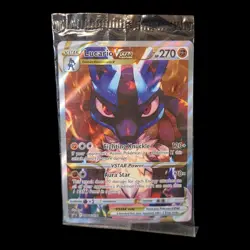 Lucario VSTAR Crown Zenith Holo Promo Card Sealed - Image 1