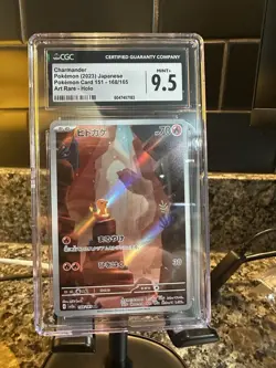 Pokemon TCG Charmander 151 Illustration Rare Card 168/165 - CGC 9.5 - Image 1