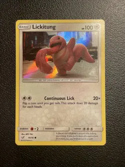 Lickitung 2019 Detective Pikachu Set 16 / 18 Holo Pokemon Card - Image 1