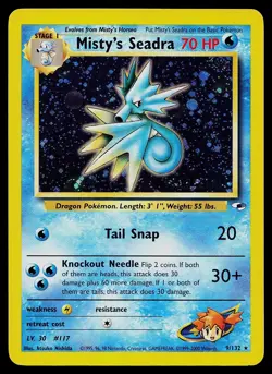 Pokemon Card - Misty's Seadra (Prerelease) WoTC Promo 009/132 Holo Promo - Image 1