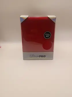 Ultra PRO Vivid Alcove Flip Deck Box Microsuede Card Holder Red - Image 1