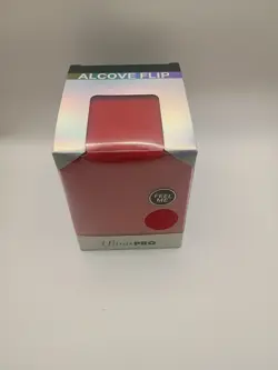 Ultra PRO Vivid Alcove Flip Deck Box Microsuede Card Holder Red - Image 2