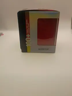 Ultra PRO Vivid Alcove Flip Deck Box Microsuede Card Holder Red - Image 3