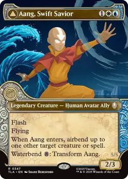 Aang, Swift Savior (Showcase) - 347 - TLA - NM - Foil - Image 1