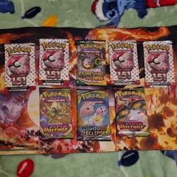 Pokemon TCG Random Booster Pack Lot of 8 Packs, Brand New Factory Sealed! - Image 1