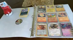 Pokemon - Binder Collection ,Pikachu , & 1 Coin + Mega Block Rare - Image 1