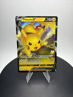 Pikachu V Vivid Voltage 43/185 Full Art Rare Holo Sword Shield NM - Image 1