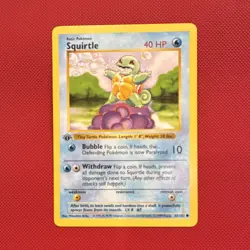 Pokemon Squirtle 063/102 Base Set Shadowless 1st Edition Common ENG - Image 1