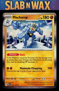Pokemon tcg SV: Scarlet & Violet 151 Machamp #068/165 - Image 1