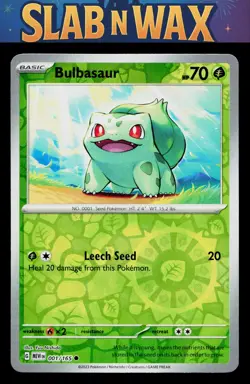 Pokemon tcg SV: Scarlet & Violet 151 Bulbasaur #001/165 - Image 1