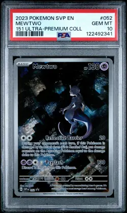 2023 POKEMON SVP EN-SV BLACK STAR PROMO #052 MEWTWO PSA 10 - Image 1