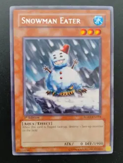 Lightly Played Yugioh Snowman Eater - RGBT-EN094 - Rare 1st Edition - Image 1