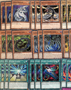 YuGiOh Zane Truesdale Cyberdark Cyber Dragon Deck & Secret Rares + Game Mat - Image 3