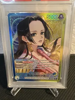 Bandai One Piece Boa Hancock OP14-041 Foil Alternate Art PSA 10 - Image 4