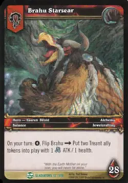 Moderate Play WoW TCG Brahu Starsear Blood of Gladiators World of Warcraft - Image 1