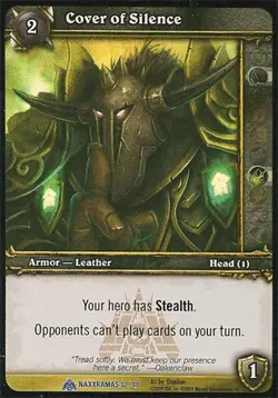 Moderate Play WoW TCG Cover of Silence Naxxramas World of Warcraft - Image 1