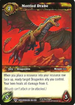 Light Play WoW TCG Mottled Drake Worldbreaker World of Warcraft - Image 1