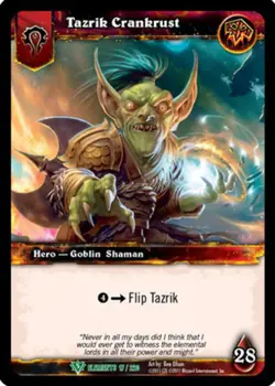 Light Play WoW TCG Tazrik Crankrust War of the Elements World of Warcraft - Image 1