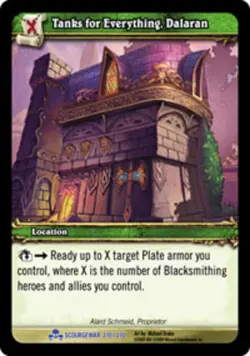 Moderate Play WoW TCG Tanks for everything, Dalaran Scourgewar World of Warcraft - Image 1