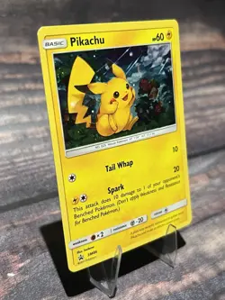 Pikachu SM86 Promo Cosmo Holo Swirl SM: Sun & Moon Promo Pokemon Card - Image 2