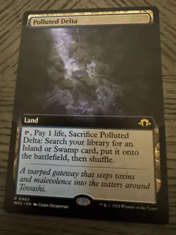 Polluted Delta (Extended Art) #465- Near Mint MTG Modern Horizons 3 - Image 2
