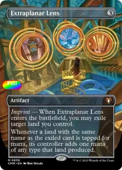 Foil Extraplanar Lens (Borderless) - 656 - NM - Commander Masters - Image 1