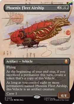Foil Phoenix Fleet Airship (Borderless) - 323 - NM - Avatar: The Last Airbender - Image 1
