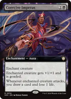 Coercive Impetus (Extended Art) - 74 - NM - Commander: Secrets of Strixhaven - Image 1