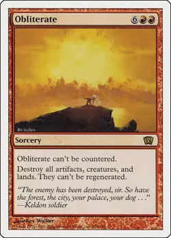 Obliterate - NM MTG 8th Edition - Image 1